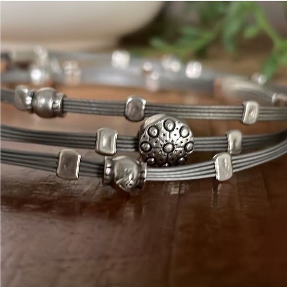 Silpada ‘HAIKU’ Sterling Silver Bracelet Trio Set B2185 - Picture 6 of 15